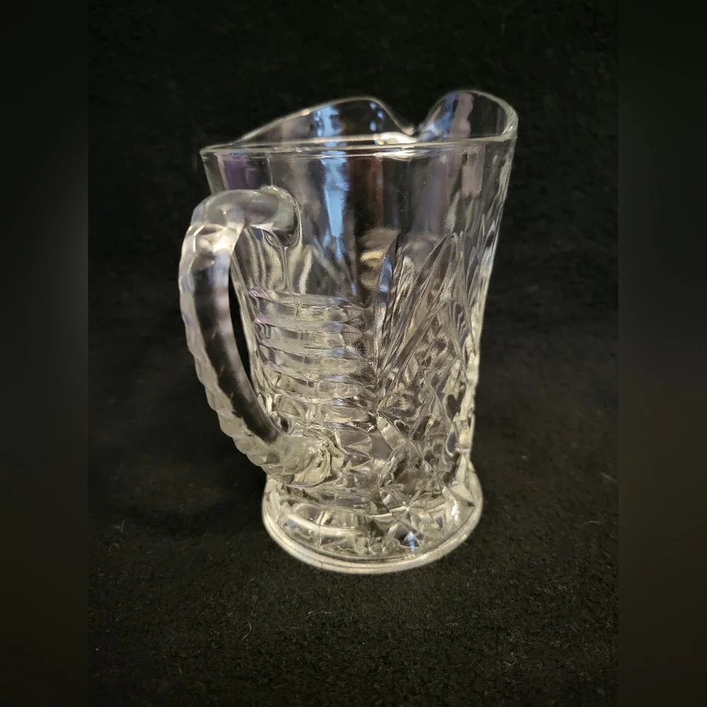 Vintage Glass Crystal Pitcher.